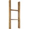 Ekena Millwork 15"W x 36"H x 3 1/2"D Vintage Farmhouse 2 Rung Ladder, Barnwood Decor Collection, Weathered Brown DECR015X036X04LDRBR - alternate 1